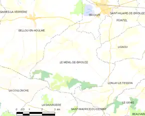 Poziția localității Le Ménil-de-Briouze