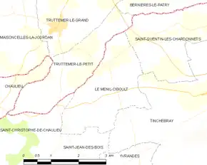 Poziția localității Le Ménil-Ciboult