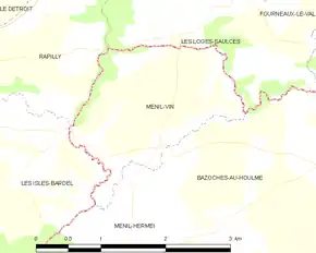 Poziția localității Ménil-Vin