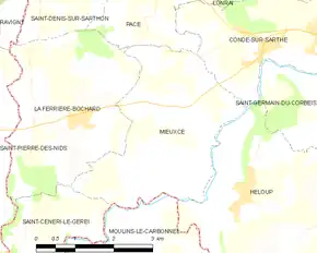 Poziția localității Mieuxcé