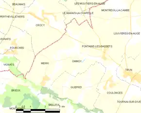 Poziția localității Ommoy