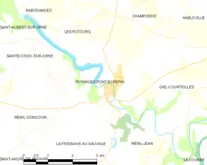 Poziția localității Putanges-Pont-Écrepin