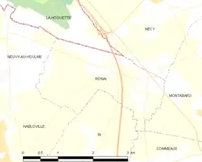 Poziția localității Rônai