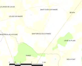 Poziția localității Saint-Brice-sous-Rânes