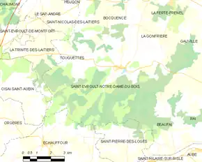 Poziția localității Saint-Évroult-Notre-Dame-du-Bois