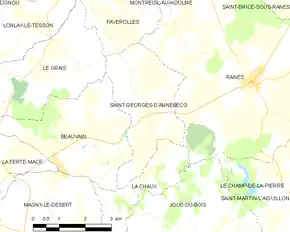 Poziția localității Saint-Georges-d'Annebecq
