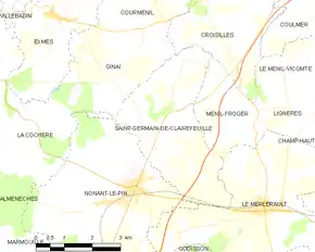 Poziția localității Saint-Germain-de-Clairefeuille