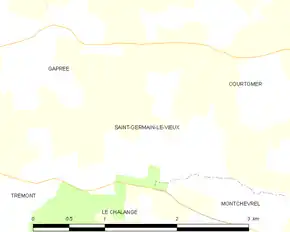 Poziția localității Saint-Germain-le-Vieux