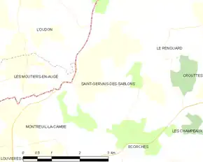 Poziția localității Saint-Gervais-des-Sablons