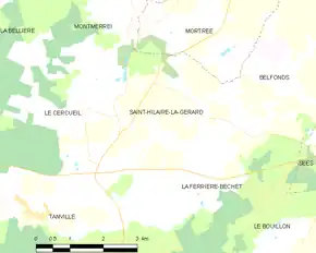 Poziția localității Saint-Hilaire-la-Gérard