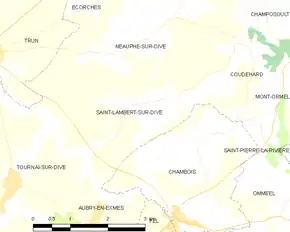 Poziția localității Saint-Lambert-sur-Dive