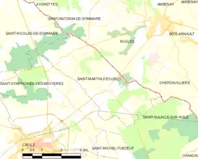 Poziția localității Saint-Martin-d'Écublei