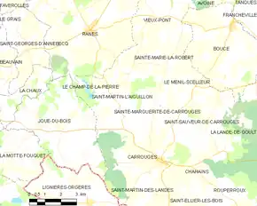 Poziția localității Saint-Martin-l'Aiguillon