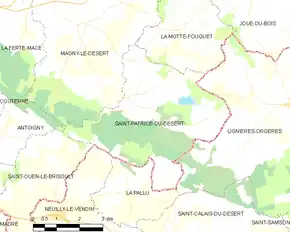 Poziția localității Saint-Patrice-du-Désert