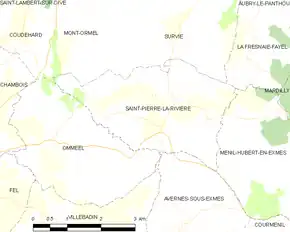 Poziția localității Saint-Pierre-la-Rivière