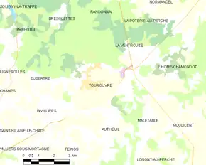 Poziția localității Tourouvre