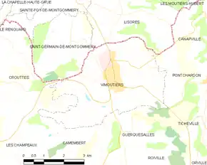 Poziția localității Vimoutiers