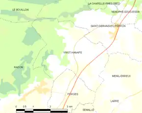 Poziția localității Vingt-Hanaps