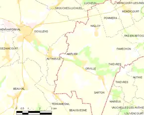 Poziția localității Amplier