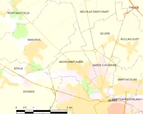 Poziția localității Anzin-Saint-Aubin