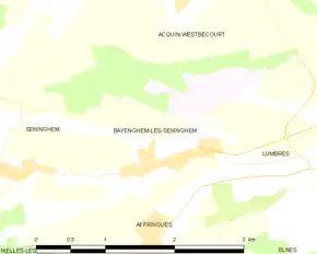 Poziția localității Bayenghem-lès-Seninghem