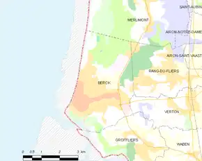 Poziția localității Berck