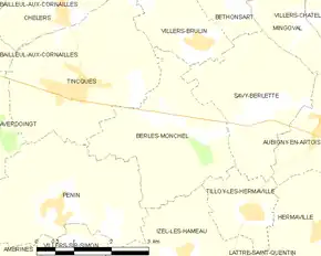 Poziția localității Berles-Monchel