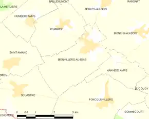 Poziția localității Bienvillers-au-Bois