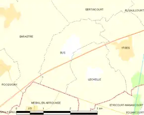 Poziția localității Bus