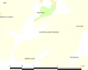 Poziția localității Conteville-en-Ternois