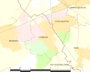 Poziția localității Corbehem