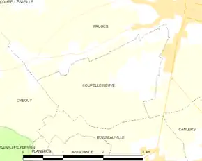 Poziția localității Coupelle-Neuve