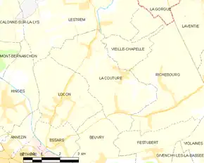 Poziția localității La Couture
