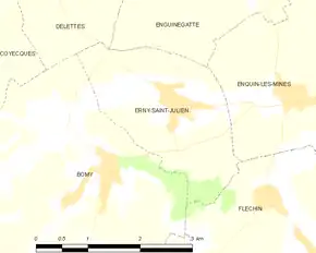 Poziția localității Erny-Saint-Julien