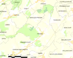 Poziția localității Fressin