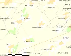 Poziția localității Gouy-en-Artois