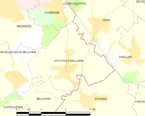 Poziția localității Gouy-sous-Bellonne