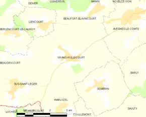 Poziția localității Grand-Rullecourt
