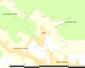 Poziția localității Guisy