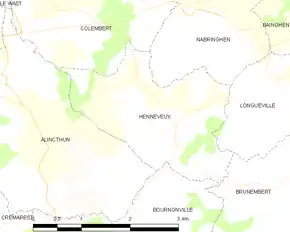 Poziția localității Henneveux