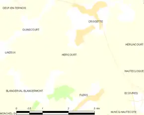 Poziția localității Héricourt