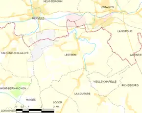 Poziția localității Lestrem