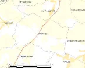 Poziția localității Leubringhen