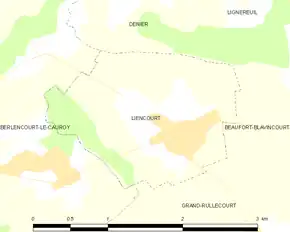 Poziția localității Liencourt