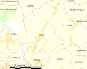 Poziția localității Locon