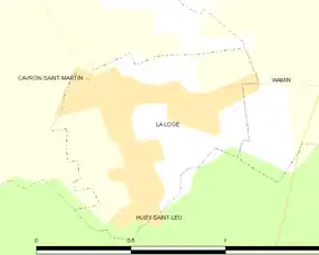 Poziția localității La Loge