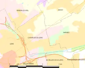 Poziția localității Loison-sous-Lens