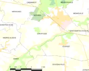 Poziția localității Longfossé