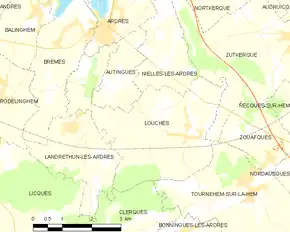 Poziția localității Louches