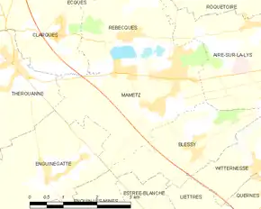 Poziția localității Mametz